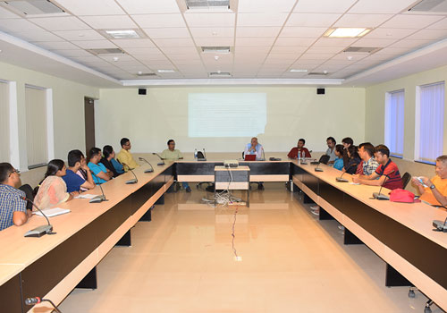 The Faculty members interacting with the students during the School’s Orientation2