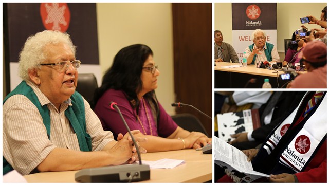 Lord Meghnad Desai at the Press Conference
